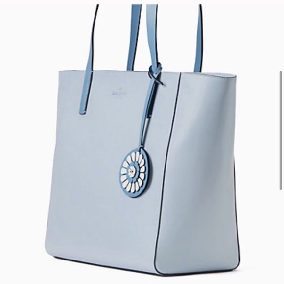 Kate Spade ♠️ Rosa medium tote frosted blue - Picture 5 of 9